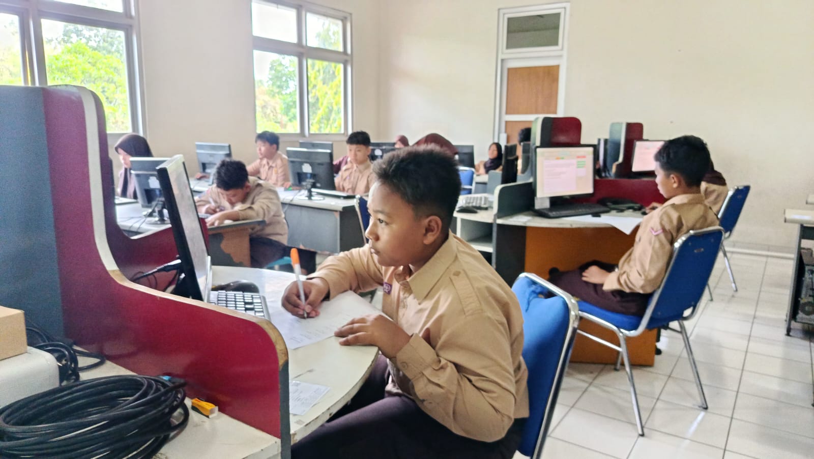 SDN Model Sleman Laksanakan Tryout TKA Kabupaten Sleman